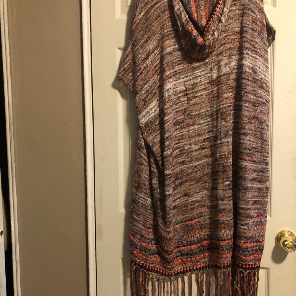 FREE PEOPLE HOODED DUSTER CARDIGAN